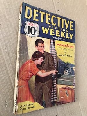 Imagen del vendedor de Detective Fiction Weekly (Formerly Flynn's) Volume LXXVII Number 5 July 15, 1933 a la venta por Raymond Tait