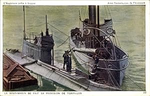 Ansichtskarte / Postkarte Britisches Kriegsschiff, U-Boot B5, Britische Marine