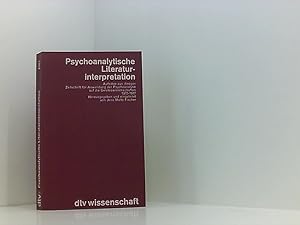 Seller image for Psychoanalytische Literaturinterpretation Aufstze aus "Imago, Zeitschr. fr Anwendung d. Psychoanalyse auf d. Geisteswiss." (1912 - 1937) for sale by Book Broker