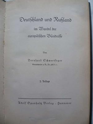 Deutschland und Rußland im Wandel der europäischen Bündnisse.