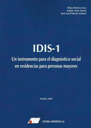 Imagen del vendedor de IDIS-1. UN INSTRUMENTO PARA EL DIAGNSTICO SOCIAL EN RESIDENCIAS PARA PERSONAS MAYORES a la venta por KALAMO LIBROS, S.L.