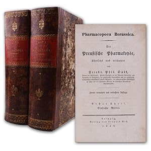 Seller image for Die Preuische Pharmakope, bersetzt und erlutert von Friedr. Phil. Dulk. 2. vermehrte und verbesserte Auflage. 2 Bnde. for sale by Antiquariat Gerhard Gruber