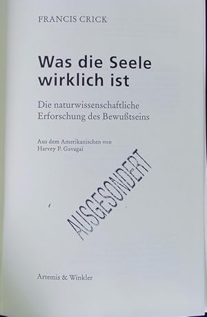 Seller image for Was die Seele wirklich ist. for sale by Antiquariat Bookfarm