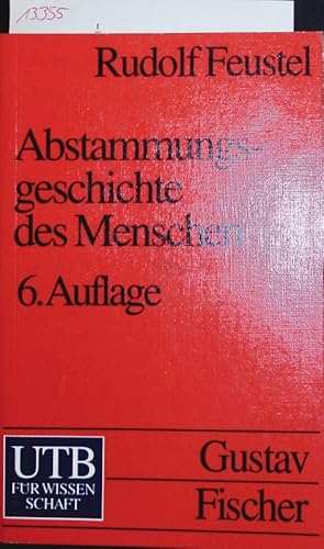 Imagen del vendedor de Abstammungsgeschichte des Menschen. a la venta por Antiquariat Bookfarm