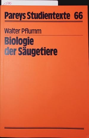 Imagen del vendedor de Biologie der Sugetiere. a la venta por Antiquariat Bookfarm