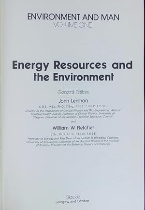 Imagen del vendedor de Energy resources and the environment. a la venta por Antiquariat Bookfarm