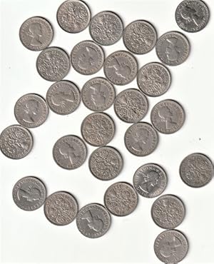 Silver Sixpences (a large collection)