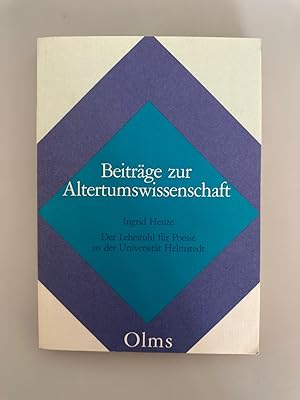 Der Lehrstuhl für Poesie an der Universität Helmstedt bis zum Tode Heinrich Meiboms des Älteren 1...