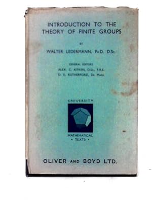 Seller image for Introduction to the Theory of Finite Groups (University Mathematical Texts) for sale by World of Rare Books