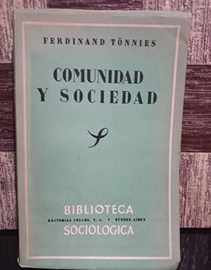 Comunidad y Sociedad - Primera edición en español