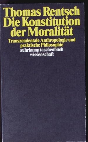 Bild des Verkufers fr Die Konstitution der Moralitt. zum Verkauf von Antiquariat Bookfarm