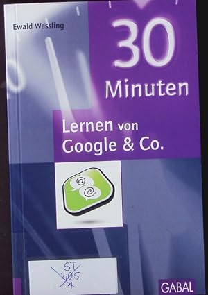 Bild des Verkufers fr 30 Minuten Lernen von Google & Co. zum Verkauf von Antiquariat Bookfarm