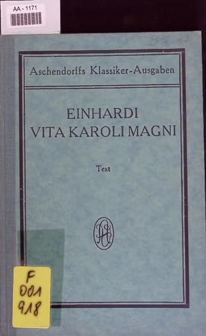Seller image for VITA KAROLI MAGNI. Aschendorffs Klassiker-Ausgaben for sale by Antiquariat Bookfarm
