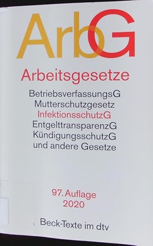 Seller image for Arbeitsgesetze. for sale by Antiquariat Bookfarm