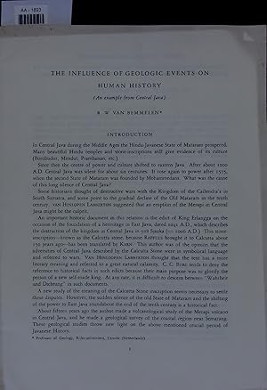 Seller image for THE INFLUENCE OF GEOLOGIC EVENTS ON HUMAN HISTORY. for sale by Antiquariat Bookfarm