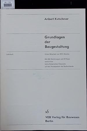 Seller image for Grundlagen der Baugestaltung. for sale by Antiquariat Bookfarm
