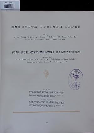 Seller image for OUR SOUTH AFRICAN FLORA. for sale by Antiquariat Bookfarm