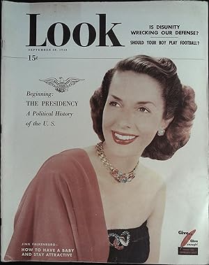 Seller image for Look Magazine September 28, 1948 Jinx Falkenburg for sale by AcornBooksNH