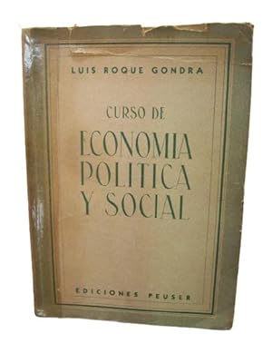Curso De Economía Política Y Social