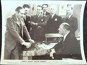 Immagine del venditore per That's Right You're Wrong 8 X 10 Still 1939 Adolphe Menjou, Dennis O'Keefe! venduto da AcornBooksNH