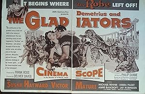 Demetrius and the Gladiators Trade Print Ad 1954 Victor Mature, Susan Hayward