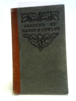 Seller image for On Gardens Two Essays. for sale by World of Rare Books