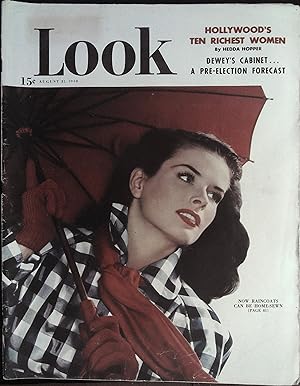 Seller image for Look Magazine August 31, 1948 Home-Sewn Raincoats for sale by AcornBooksNH