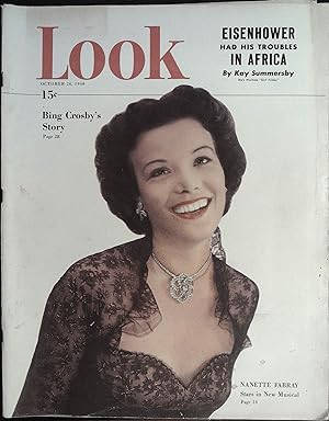 Seller image for Look Magazine October 26, 1948 Nanette Fabray, Bing Crosby for sale by AcornBooksNH