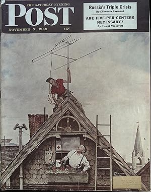 The Saturday Evening Post November 5, 1949 Norman Rockwell Cover, Gerald Kersh