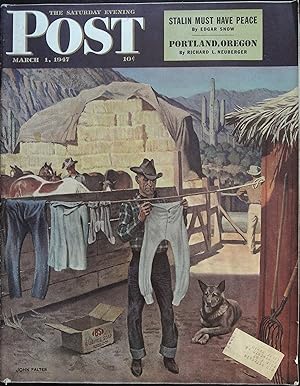 The Saturday Evening Post March 1, 1947 John Falter Cover, Richard Powell