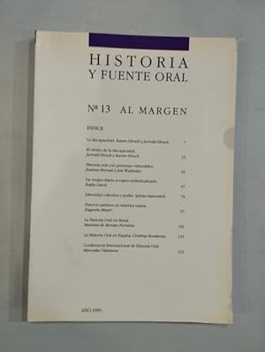 Seller image for Historia y fuente oral N 13 Al margen for sale by Saturnlia Llibreria