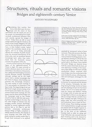 Seller image for Bridges and Eighteenth Century Venice: Structures, Rituals and Romantic Visions. An original article from Apollo, International Magazine of the Arts, 1994. for sale by Cosmo Books