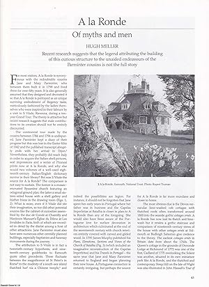 Seller image for A la Ronde, Exmouth. Can the building of this curious structure be solely attributed to Jane and Mary Parminter? An original article from Apollo, International Magazine of the Arts, 1994. for sale by Cosmo Books