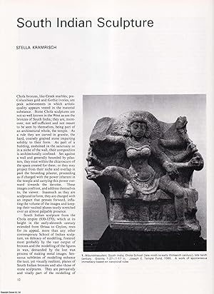 Imagen del vendedor de South Indian Sculpture. An original article from Apollo, International Magazine of the Arts, 1974. a la venta por Cosmo Books