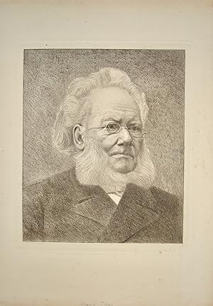 Portrait de Henrik Ibsen.