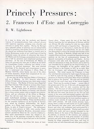 Image du vendeur pour Francesco I d'Este and Correggio. An original article from Apollo, International Magazine of the Arts, 1963. mis en vente par Cosmo Books