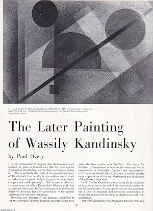 Imagen del vendedor de The Later Painting of Wassily Kandinsky. An original article from Apollo, International Magazine of the Arts, 1963. a la venta por Cosmo Books