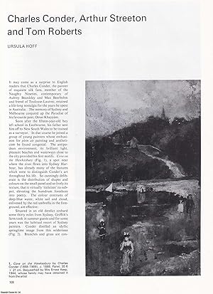 Seller image for Charles Conder, Arthur Streeton and Tom Roberts: Innovative Australian Impressionist Artists. An original article from Apollo, International Magazine of the Arts, 1983. for sale by Cosmo Books