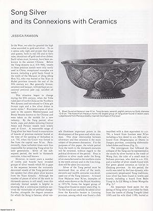 Immagine del venditore per Song Silver and its Connections with Ceramics. An original article from Apollo, International Magazine of the Arts, 1984. venduto da Cosmo Books