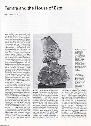 Bild des Verkufers fr Ferrara and the House of Este. An original article from Apollo, International Magazine of the Arts, 1984. zum Verkauf von Cosmo Books
