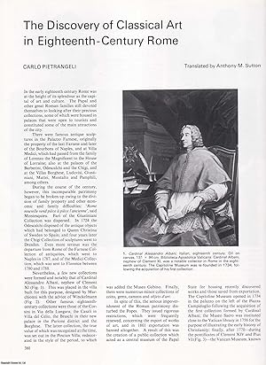 Seller image for The Discovery of Classical Art in Eighteenth-Century Rome. An original article from Apollo, International Magazine of the Arts, 1983. for sale by Cosmo Books