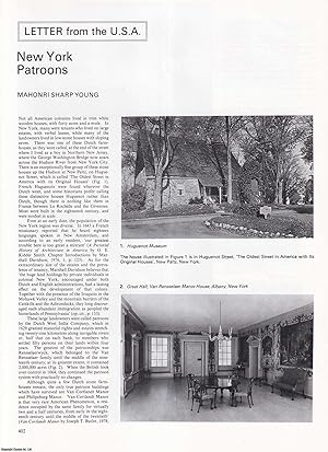 Seller image for New York Patroons. An original article from Apollo, International Magazine of the Arts, 1983. for sale by Cosmo Books