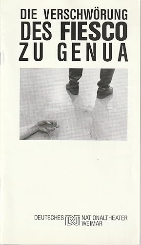 Bild des Verkufers fr Programmheft Friedrich Schiller DIE VERSCHWRUNG DES FIESCO Zu GENUA Premiere 26. Januar 1991 Spielzeit 1990 / 91 Heft 6 zum Verkauf von Programmhefte24 Schauspiel und Musiktheater der letzten 150 Jahre