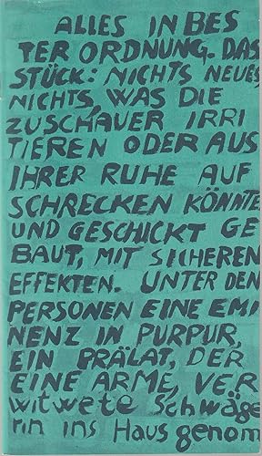 Bild des Verkufers fr Programmheft Luigi Pirandello SECHS PERSONEN SUCHEN EINEN AUTOR Premiere 21. Mrz 1981 Spielzeit 1981 Heft 3 zum Verkauf von Programmhefte24 Schauspiel und Musiktheater der letzten 150 Jahre