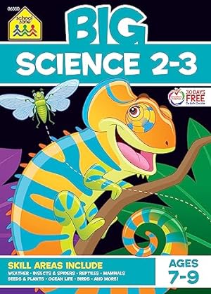Seller image for School Zone - Big Science Workbook - 320 Pages, Ages 7 to 9, 2nd Grade, 3rd Grade, Weather, Seeds, Plants, Insects, Mammals, Ocean Life, Birds, and More (School Zone Big Workbook Series) for sale by 2nd Life Books