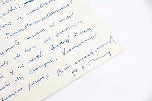 Lettre autographe inédite et signée adressée à son ami le libraire montpelliérain Pierre Clerc : ...