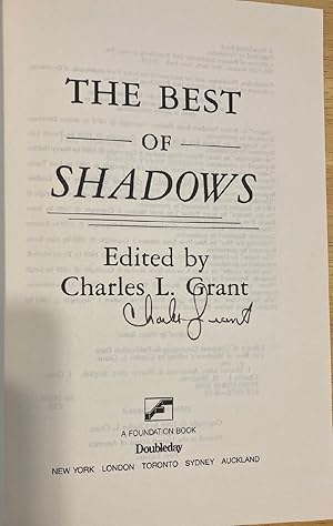 Image du vendeur pour The Best of Shadows mis en vente par biblioboy