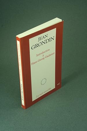 Image du vendeur pour Introduction  Hans-Georg Gadamer. mis en vente par Steven Wolfe Books