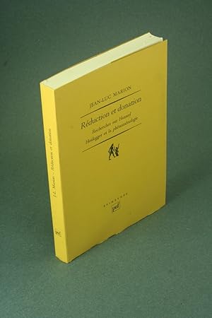 Image du vendeur pour Rduction et donation: recherches sur Husserl, Heidegger et la phnomnologie. mis en vente par Steven Wolfe Books