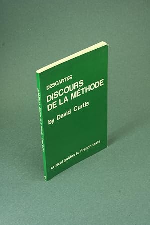 Bild des Verkufers fr Descartes, Discours de la mthode (Critical guides to French texts, 40). zum Verkauf von Steven Wolfe Books